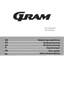 Käyttöohje Gram FS 3125-94 Pakastin