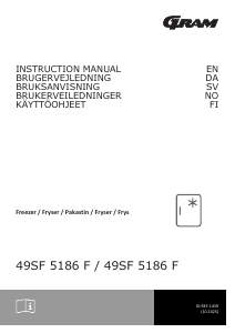 Bruksanvisning Gram 49SF 5186 F Frys