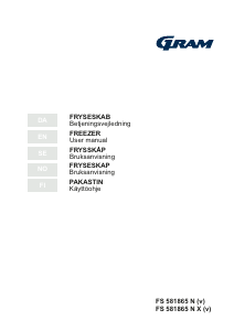 Brugsanvisning Gram FS 581865 N (v) Fryser