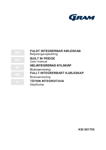 Brugsanvisning Gram KSI 501755 Køleskab