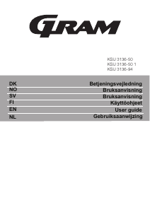 Käyttöohje Gram KSU 3136-94 Jääkaappi