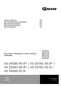 Brugsanvisning Gram VS 54586-92 B Vinkøleskab