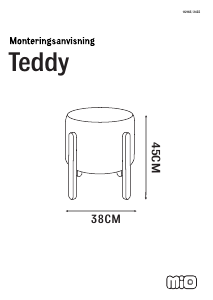 Käyttöohje Mio Teddy Jakkara