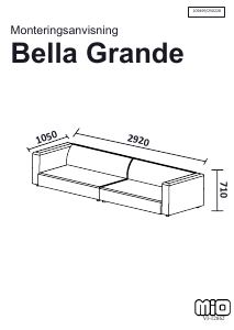Εγχειρίδιο Mio Bella Grande Καναπές