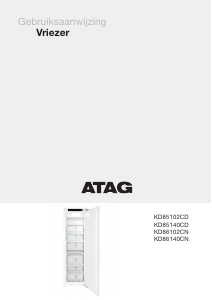 Handleiding ATAG KD86140CN Vriezer
