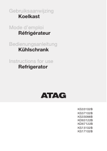Bedienungsanleitung ATAG KS37102B Kühlschrank