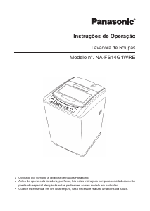 Manual Panasonic NA-FS14G1WRE Máquina de lavar roupa