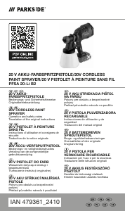 Instrukcja Parkside IAN 479361 Pistolet do malowania