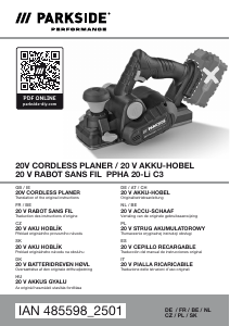 Mode d’emploi Parkside IAN 485598 Rabot