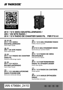 Návod Parkside IAN 479684 Rádio