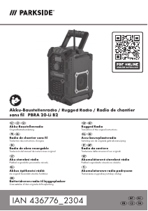 Návod Parkside IAN 436776 Rádio