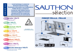 Bedienungsanleitung Sauthon FH111A Forest Babybett