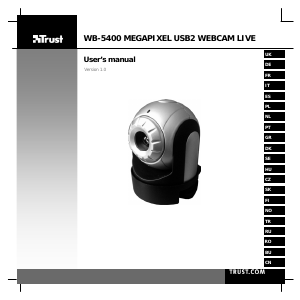 사용 설명서 Trust 15007 WB-5400 웹캠