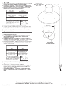 Manual de uso Kichler 15239OZ Lámpara