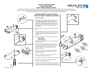Bruksanvisning Kichler 10570WH Lampa