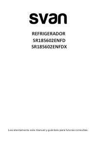 Bedienungsanleitung Svan SR185602ENFDX Kühlschrank