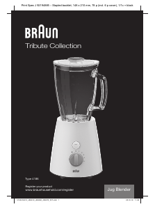 Priručnik Braun JB 3070 WHS Tribute Collection Blender