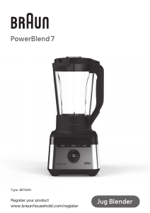 Návod Braun JB 7551 BK PowerBlend 7 Mixér