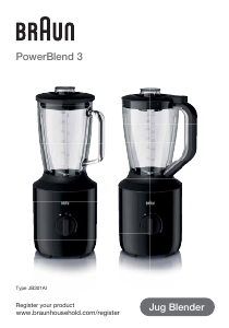 Руководство Braun JB 3100 BK PowerBlend 3 Блендер