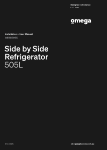 Manual Omega OSBS505X Fridge-Freezer