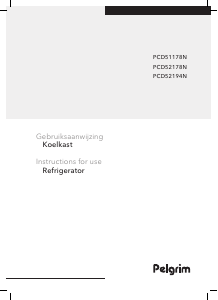 Bruksanvisning Pelgrim PCD51178N Kyl-frys