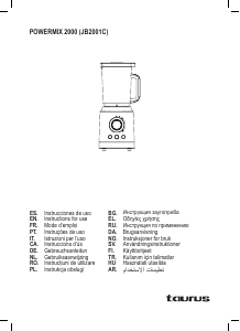 Manual Taurus Powermix 2000 Blender