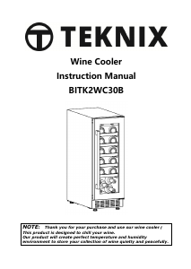 Bruksanvisning Teknix BITK2WC30B Vinkyl