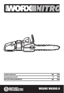 Mode d’emploi Worx WG385.1 Tronçonneuse