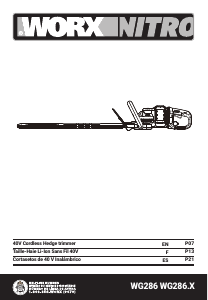 Bruksanvisning Worx WG286.9 Häcksax