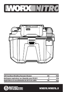 Mode d’emploi Worx WX031L Aspirateur
