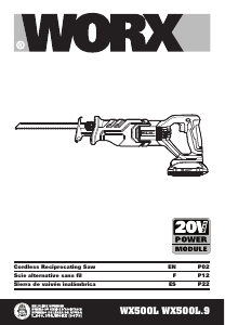 Manual Worx WX500L.KIT Reciprocating Saw