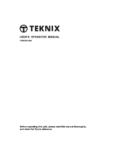 Manual Teknix TKWD96142HW Washer-Dryer