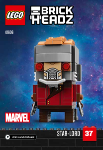 Manual Lego set 41606 Brickheadz Star-lord
