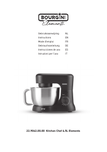 Bedienungsanleitung Bourgini 22.9062.00.00 Kitchen Chef Standmixer