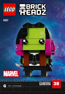 Manual de uso Lego set 41607 Brickheadz Gamora