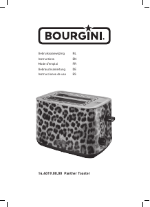 Bedienungsanleitung Bourgini 14.4019.00.00 Panther Toaster
