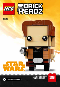 Manual Lego set 41608 Brickheadz Han Solo