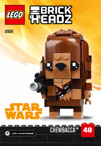 Manual de uso Lego set 41609 Brickheadz Chewbacca