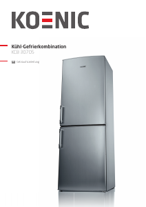 Bedienungsanleitung Koenic KCB 30705 Kühl-gefrierkombination