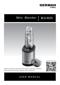 Handleiding German Pool BLD-M25 Blender