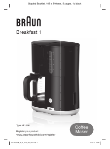 Priručnik Braun KF 1100 GR Breakfast 1 Aparat za kavu
