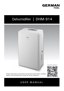 Bruksanvisning German Pool DHM-914 Avfuktare