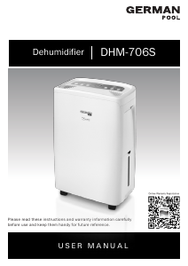 Bruksanvisning German Pool DHM-706S Avfuktare