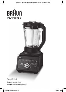 Manual Braun JB 9040 BK PowerBlend 9 Blender