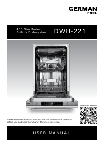Handleiding German Pool DWH-221 Vaatwasser