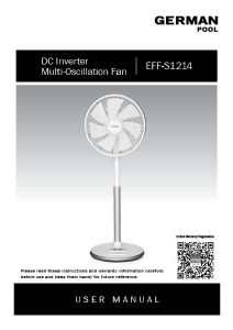 Handleiding German Pool EFF-S1214 Ventilator