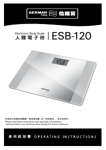 Manual German Pool ESB-120 Scale