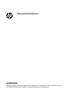 Bedienungsanleitung HP Omni 32-c0777ng Desktop