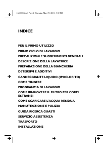 Manuale Ignis LOA 80 Lavatrice