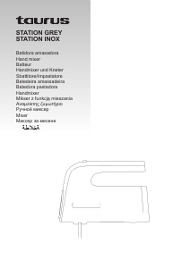 Manual de uso Taurus Station Batidora de varillas